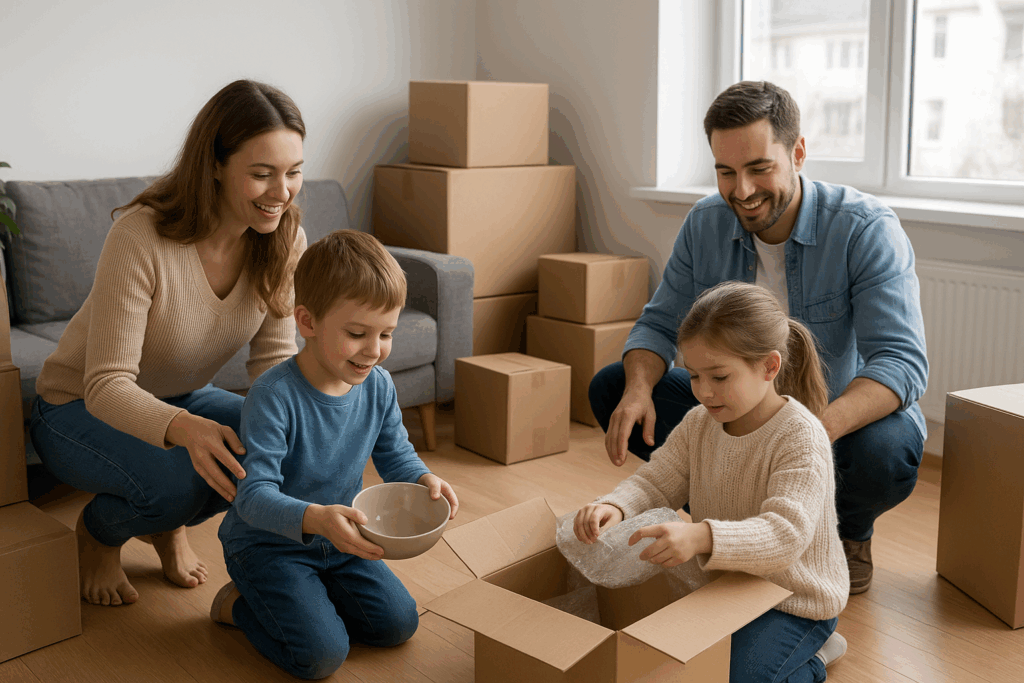 Cómo preparar el cambio de vivienda cuando te mudas con hijos