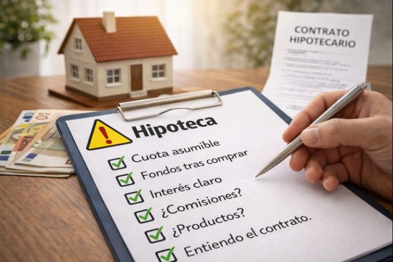 Checklist definitiva antes de firmar una hipoteca en España